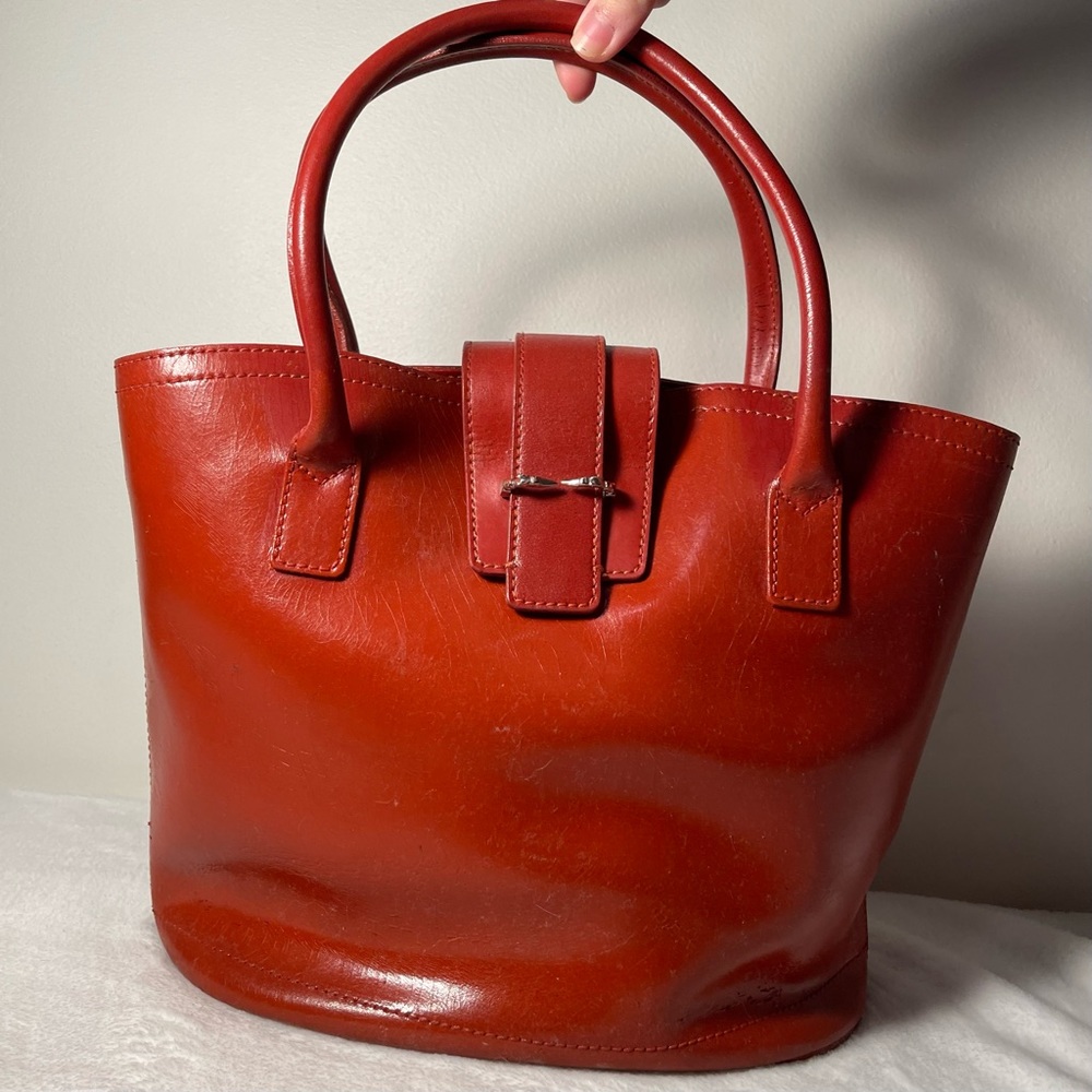 Trussardi Red Leather bag